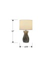 MERLIN- SOBREMESA 1L CERAMICA-GRIS